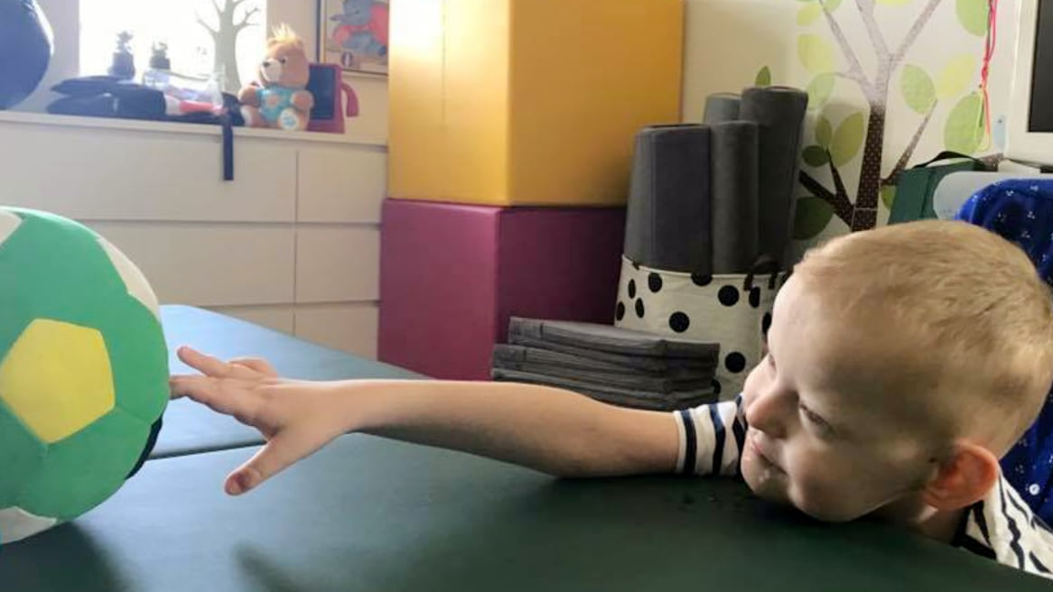 Malcolm working with Alexander in Odense, Denmark